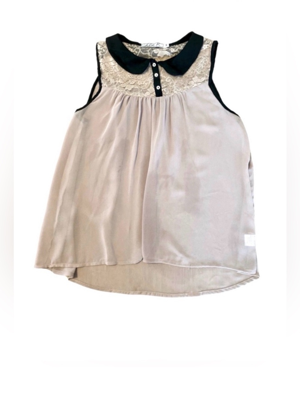 Chloe K Sleeveless Blouse w/Collar - Picture 2 of 5